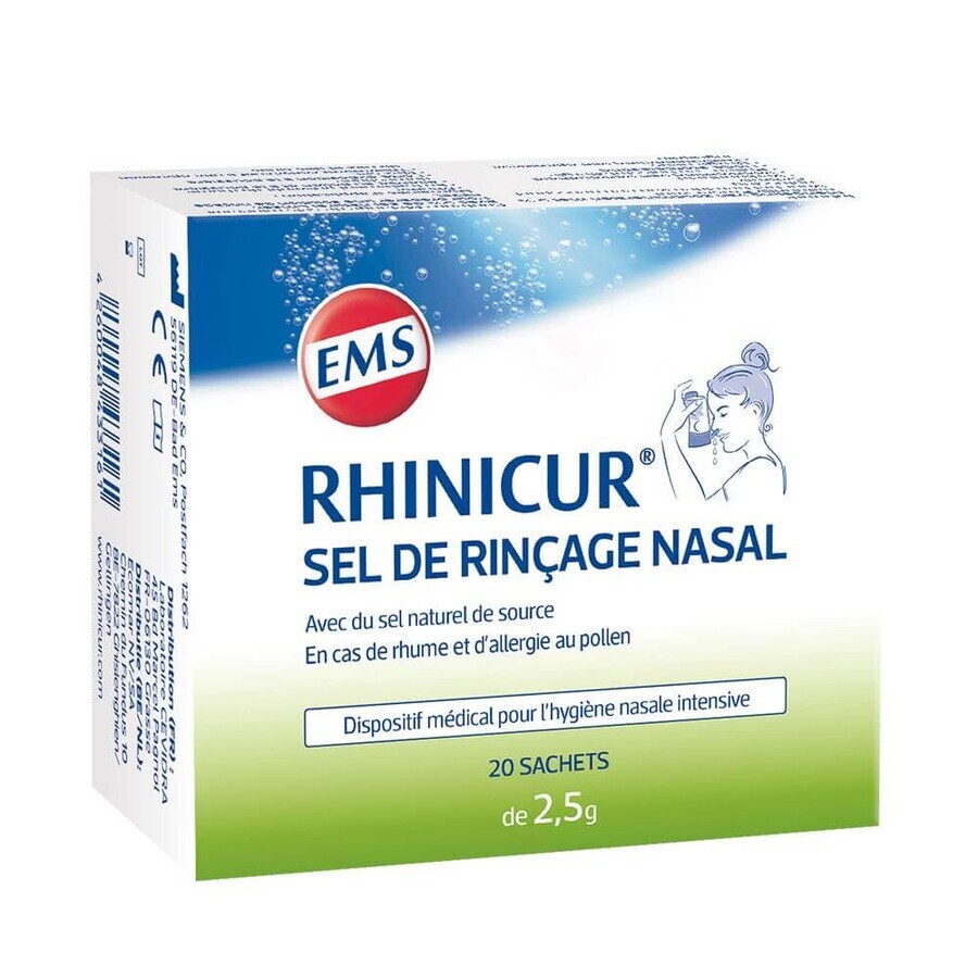 Rhinicur Neusspoeling Zout X20 2,5 g sachets
