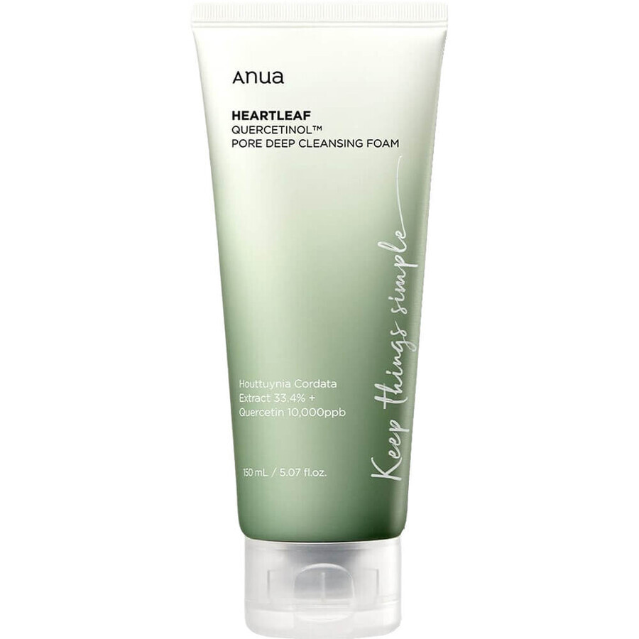 Anua Heartleaf Quercetinol Espuma Limpieza Profunda Poros, 150 ml