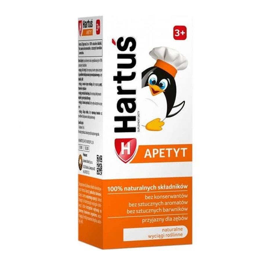 Hartuś Appetite syrup for children over 3 years 120ml