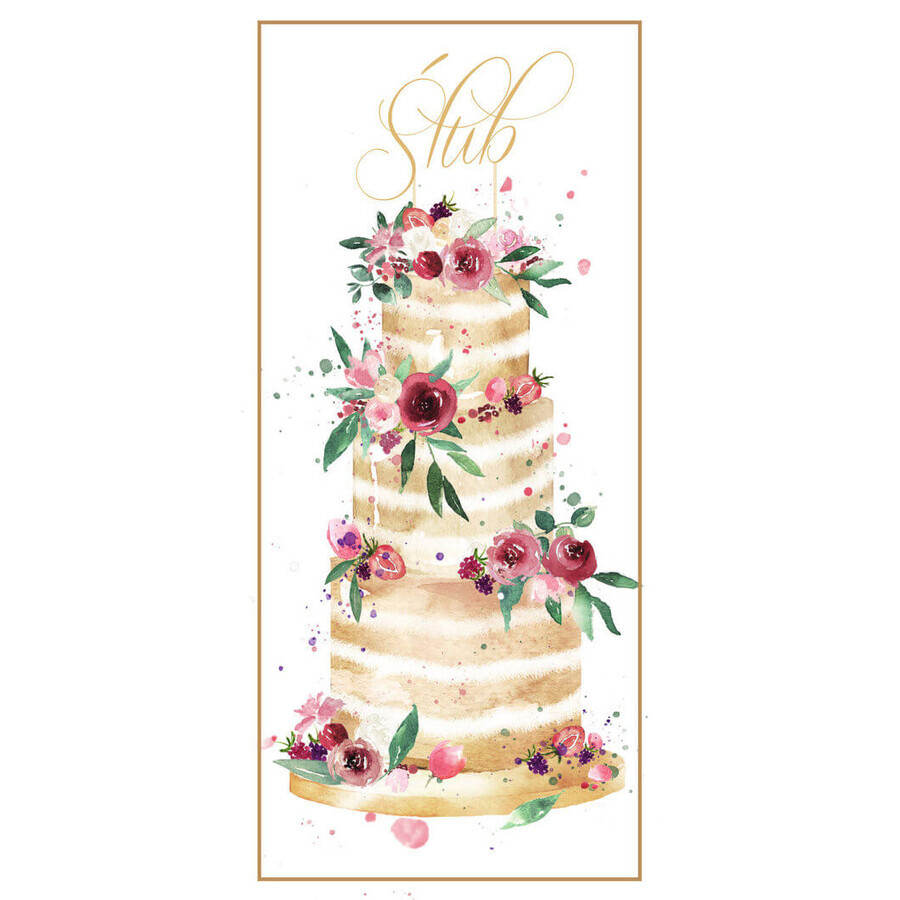 Card de nunta tort