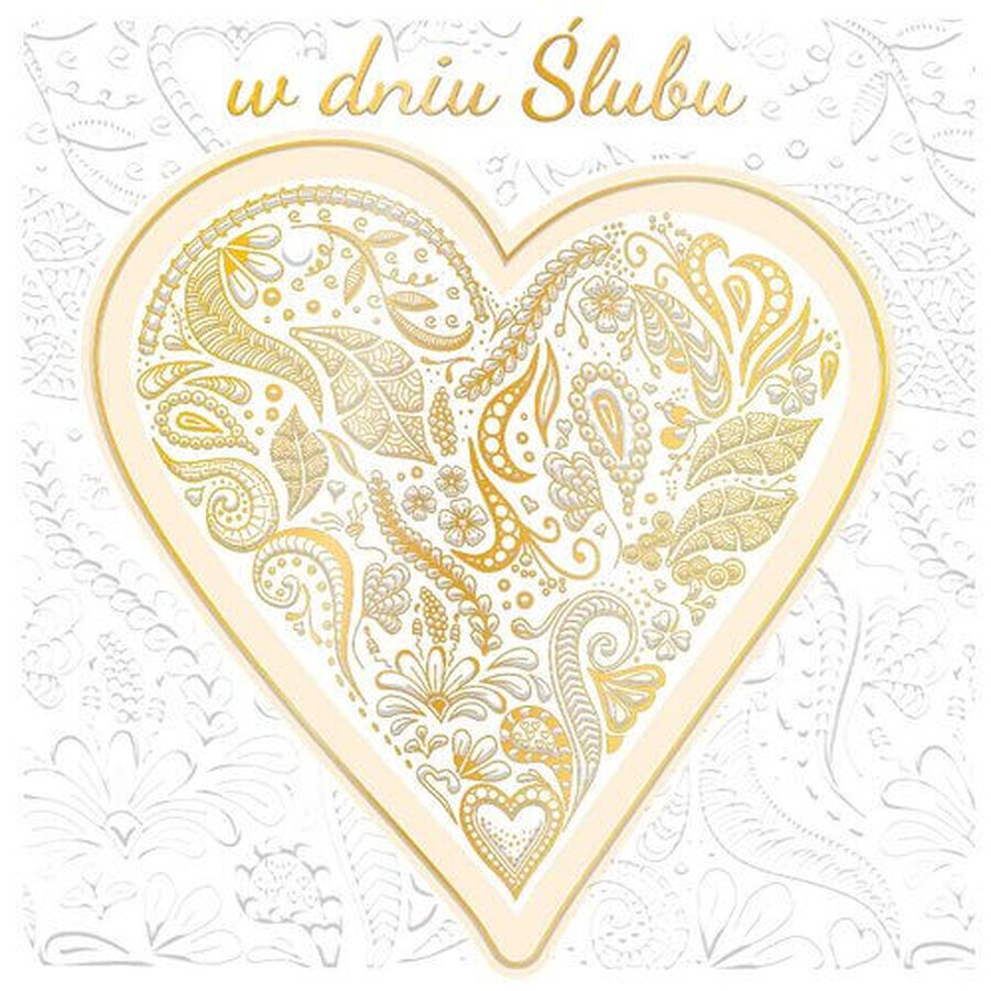 Acquista Biglietto di nozze Cuore di nozze PATTERN Biglietto di nozze Cuore di nozze PATTERN