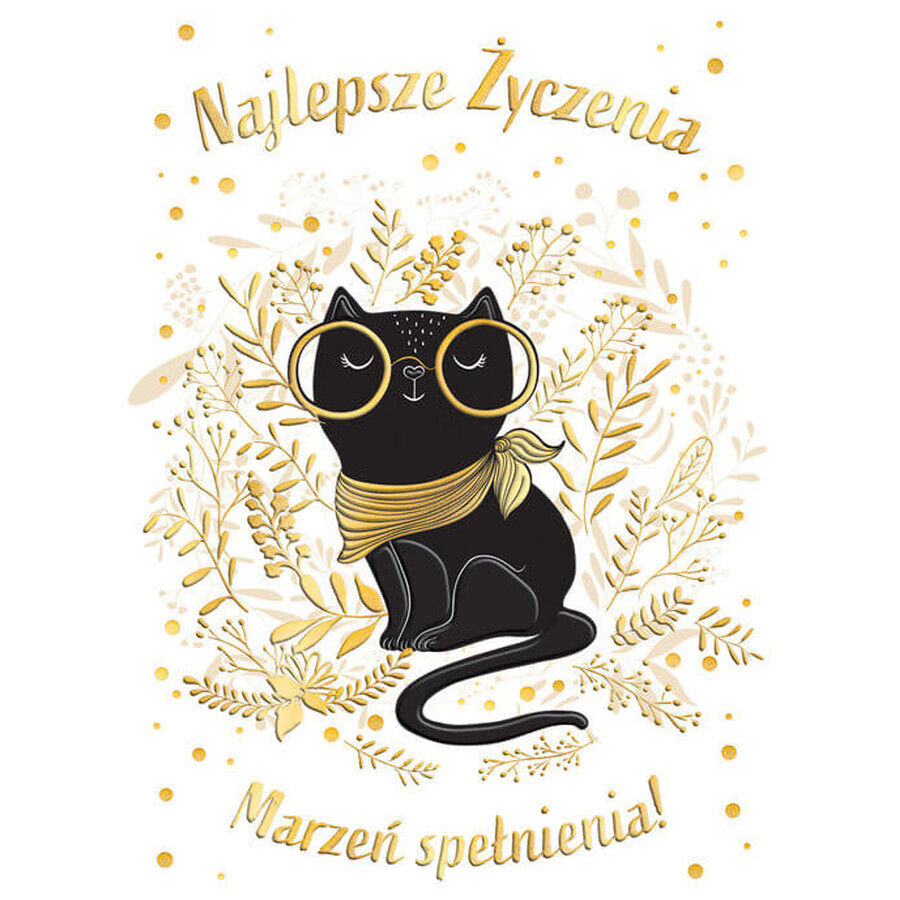 Shop B6-Karte B6 Katze mit Brille B6-Karte B6 Katze mit Brille