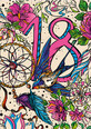 A5 Neon 18 Girl card
