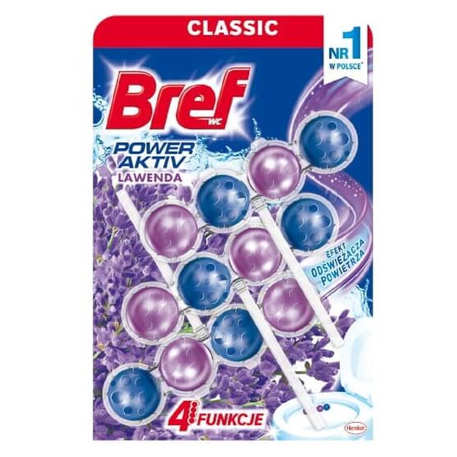 Bref, Power Aktiv, Toilettenaufhänger Lavendel, 3 x 50g