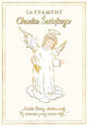 A5 Christening card Guardian angel