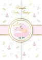 Carte A5 Enveloppe bapt&#234;me rose