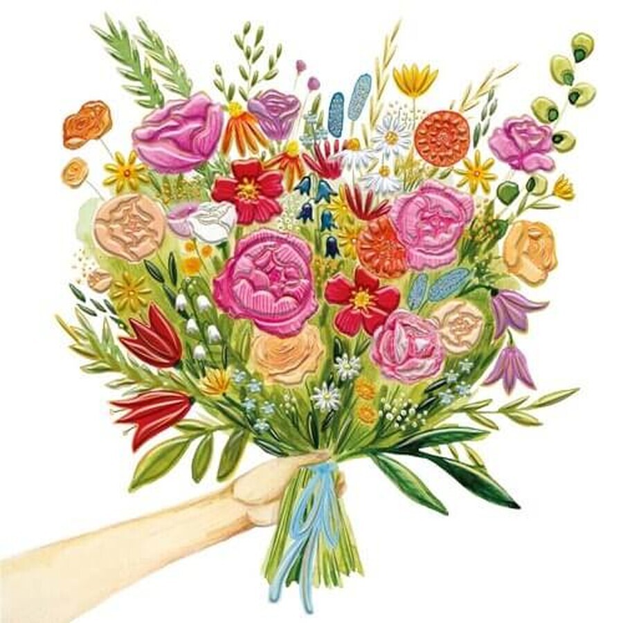 Carte KW Un bouquet de fleurs