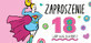 Invitation 18 GIRLS - set of 5 with envelopes