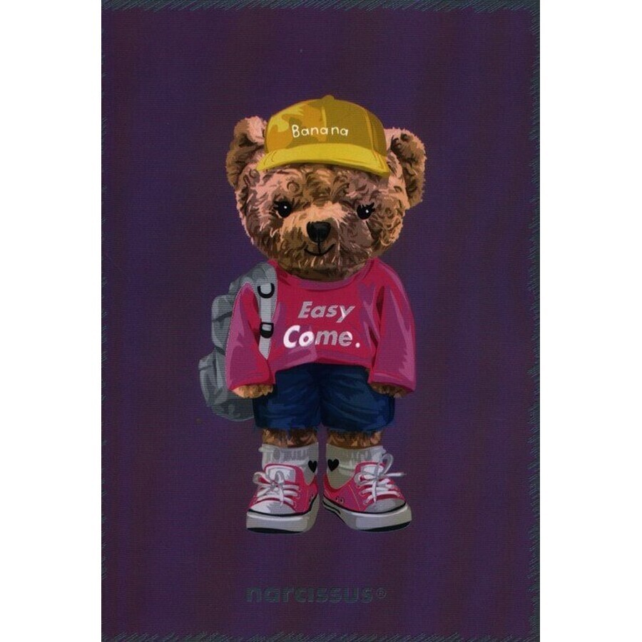 Cahier PP TEDDIES A5 à carreaux 60 feuilles 80g