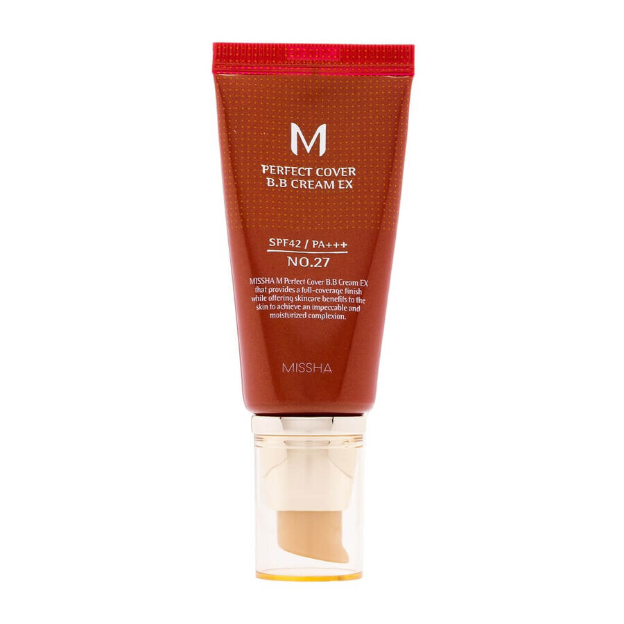 Missha M Perfect Cover BB Cream SPF42 Multifunktions-BB-Creme Nr.27 Honey Beige, 50 ml