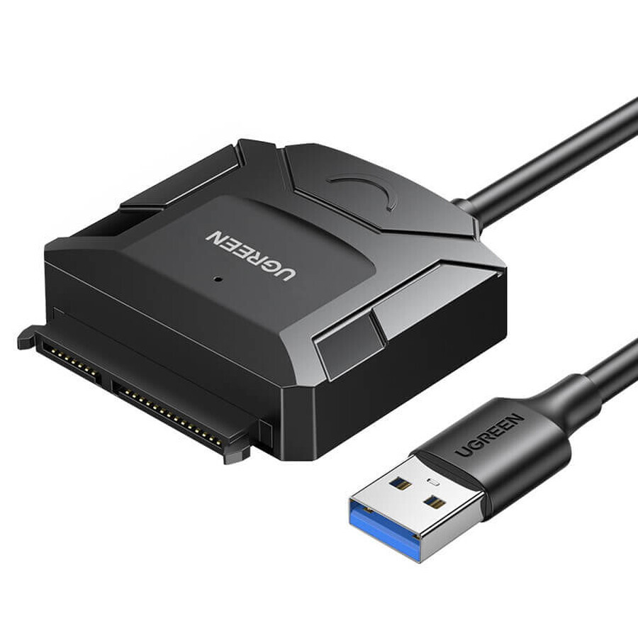 Ugreen 2.5 / 3.5 Laufwerksadapterkabel (USB-A 3.0 - SATA) schwarz (CR108)