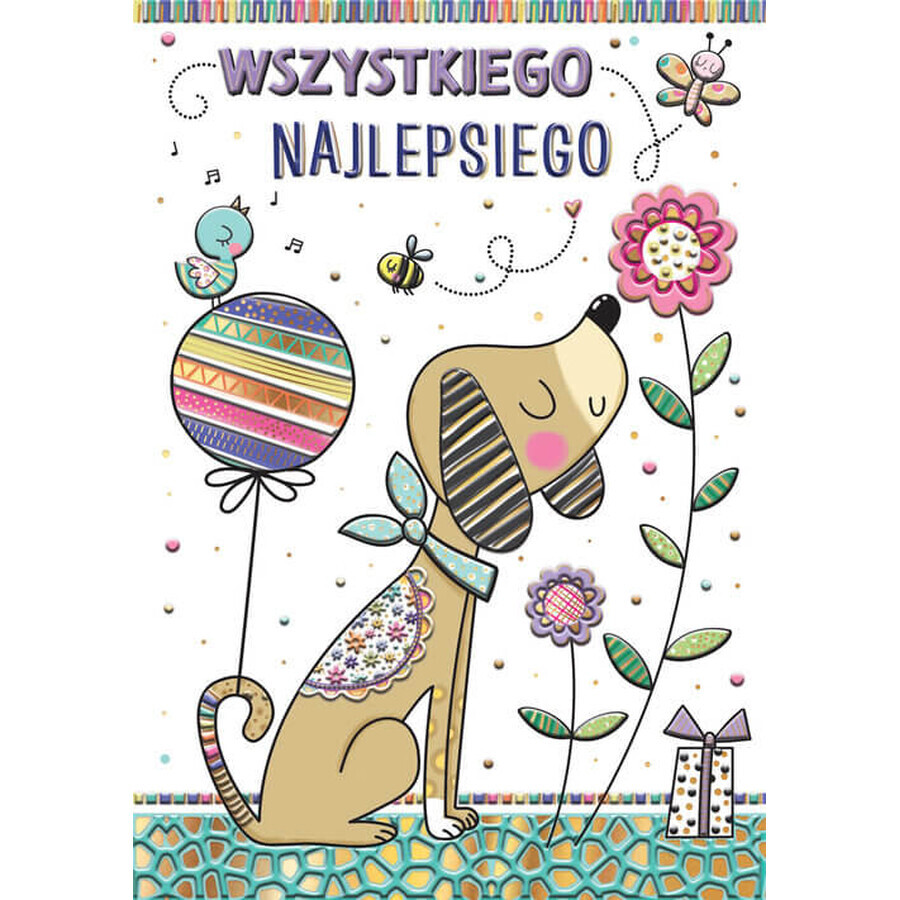 Buy A5 Spring Dog Card A5 Spring Dog Card