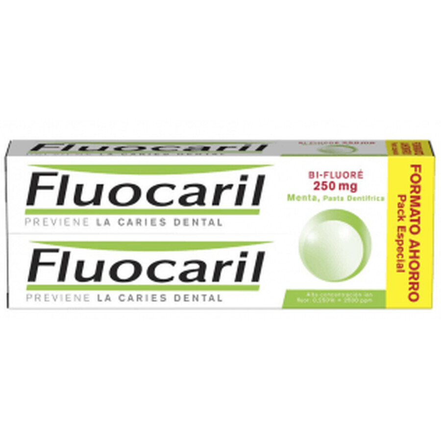 Fluocaril DUPLO Zahnpasta mit Minzgeschmack 2 x 125ml