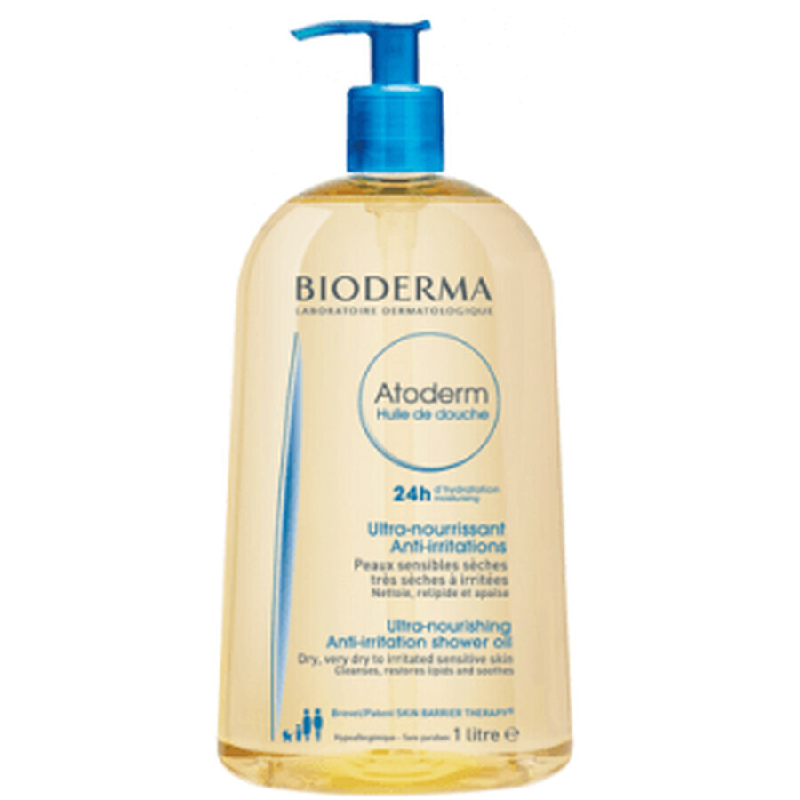 Bioderma Atoderm Huile de douche ultra-nourrissante, 1000ml