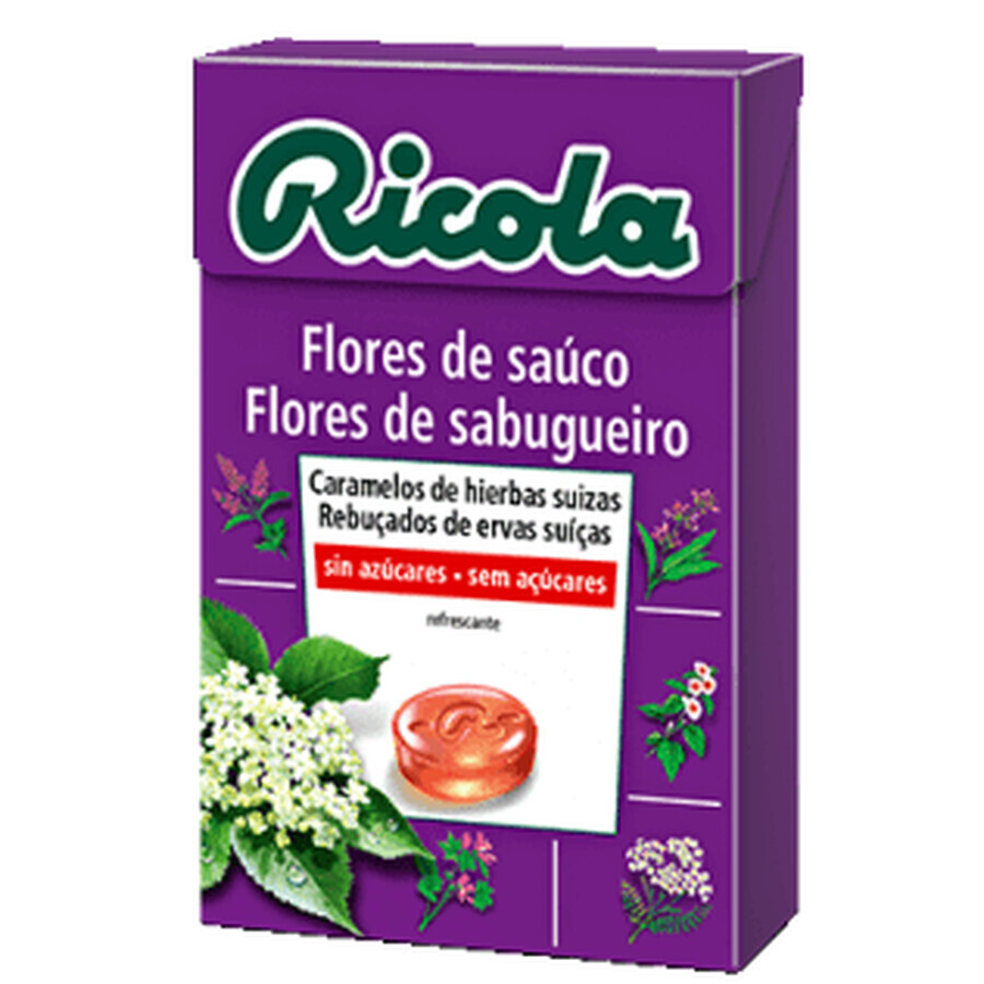 Caramelle Ricola ai fiori di sambuco senza zucchero 50g