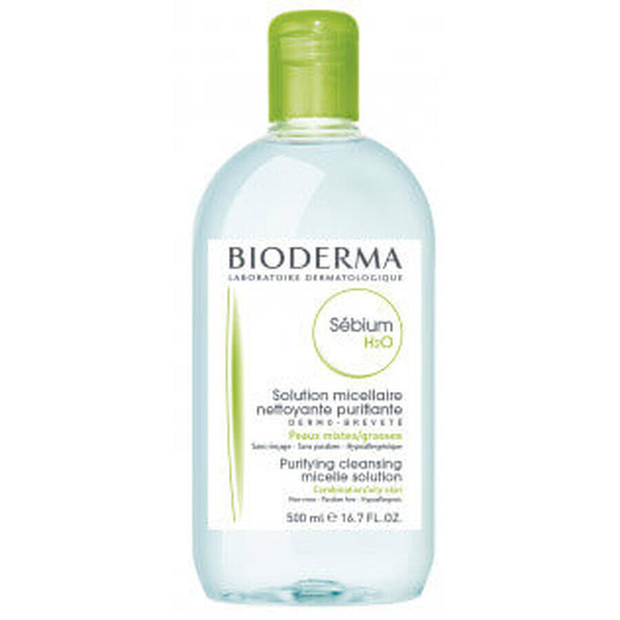 Bioderma Sebium H2O Solución Micelar Pieles Mixtas, 500ml