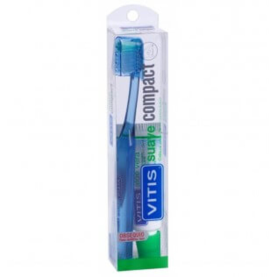 Cumpără Periuță de dinți pentru adulți Vitis Compact Soft 1u Periuță de dinți pentru adulți Vitis Compact Soft 1u