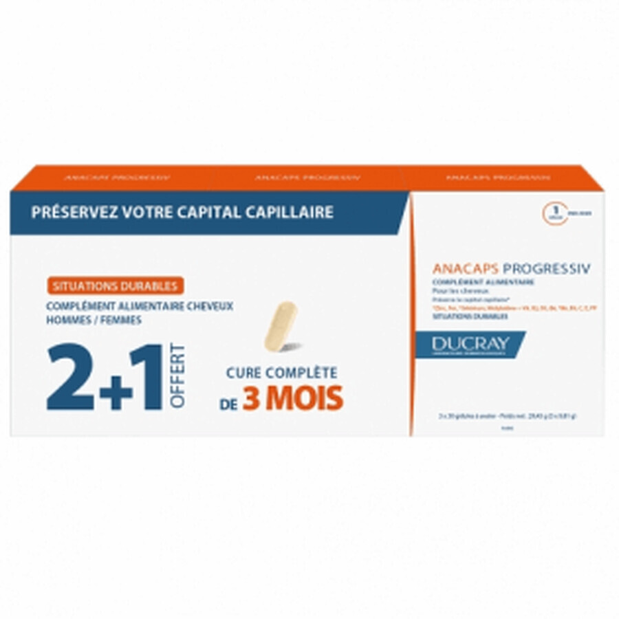 Cumpără Ducray Triplo Anacaps Expert Chronic Hair & Nail Loss 90caps Ducray Triplo Anacaps Expert Chronic Hair & Nail Loss 90caps