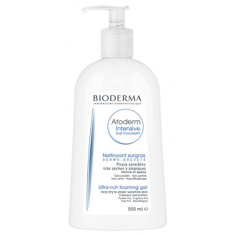 Bioderma Atoderm Intensieve Gel Moussant Zeer droge, geïrriteerde of atopische huid, 1000ml