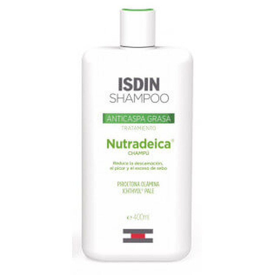 Isdin Nutradeica Champú Anticaspa Grasa, 400 ml