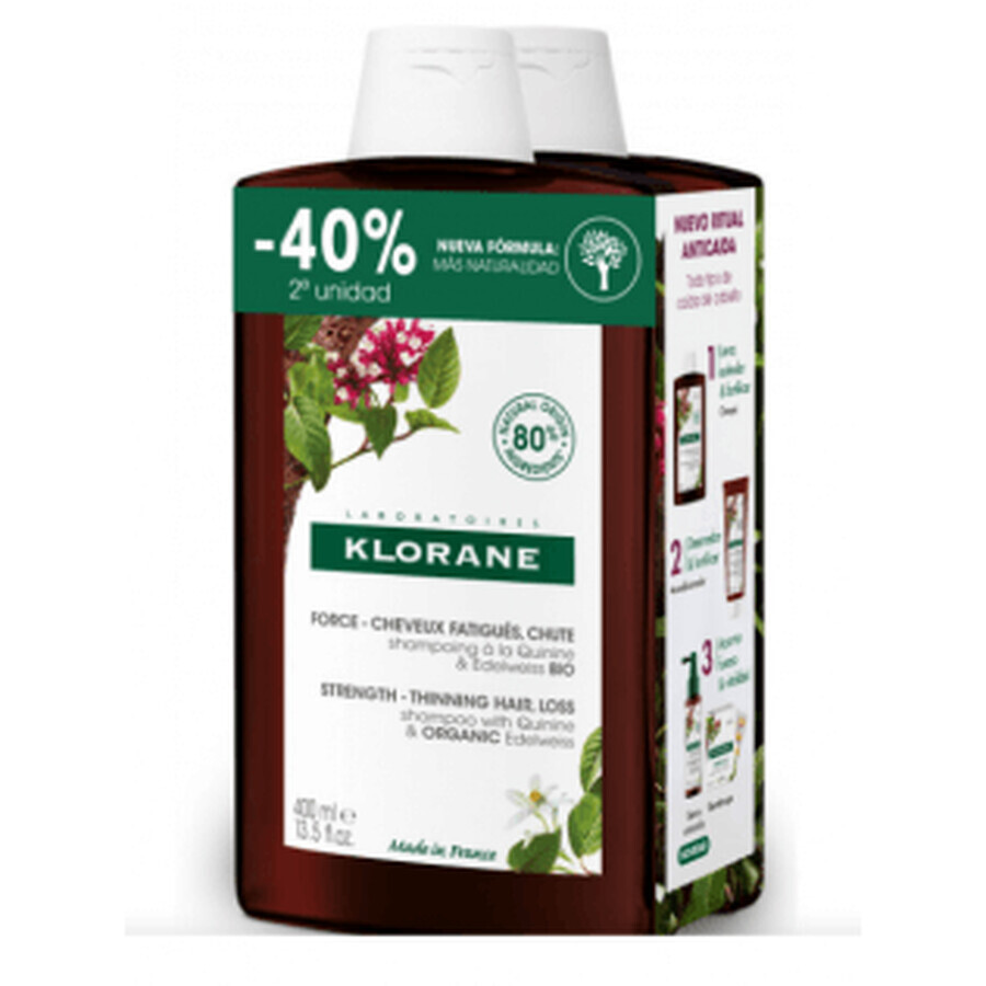 Cumpără Șampon Klorane DUPLO Quinine 2x400ml Șampon Klorane DUPLO Quinine 2x400ml