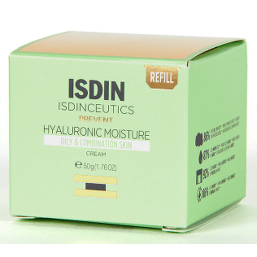 Isdinceutics Hyaluronic Moisture Fettige & Mischhaut 50 g Nachfüllpackung