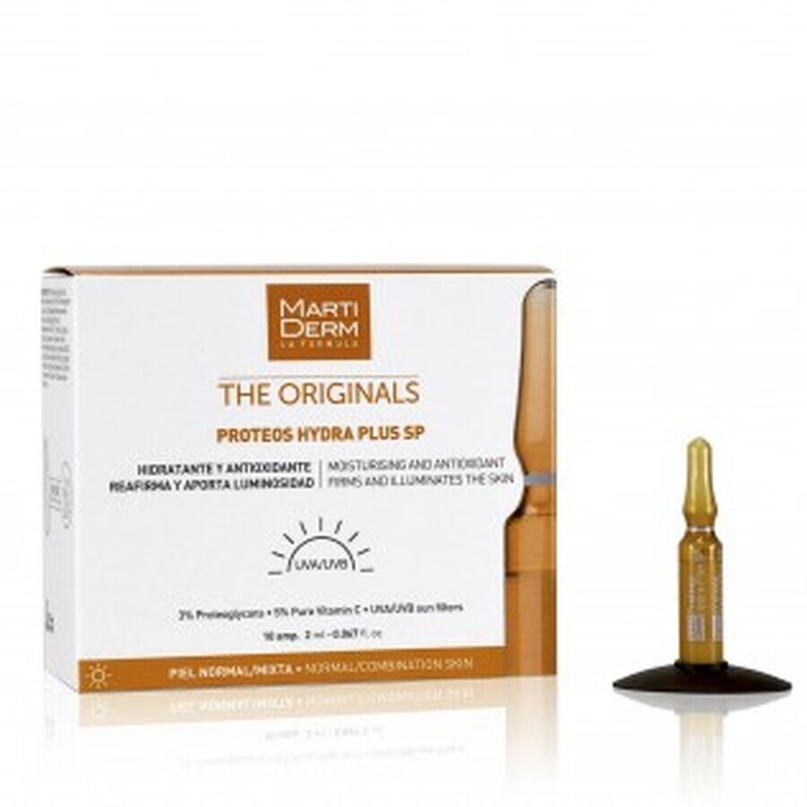 Boutique Martiderm Proteoglycans Hydra Plus Peau normale/mixte SPF15, 10 ampoules Martiderm Proteoglycans Hydra Plus Peau normale/mixte SPF15, 10 ampoules