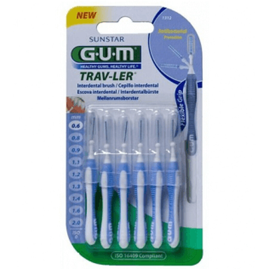 Winkel op Tandgomspatel 0,6 mm 1312, 6 u Tandgomspatel 0,6 mm 1312, 6 u