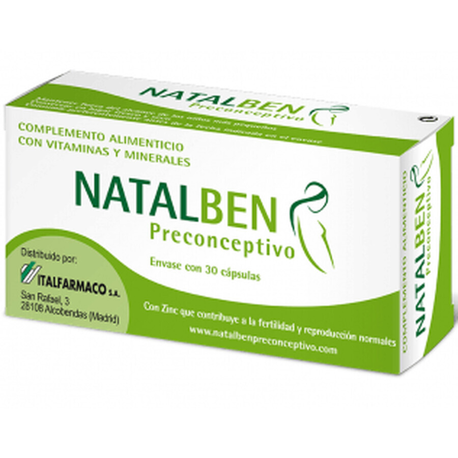 Natalben Preconceptieve Capsules, 30 capsules
