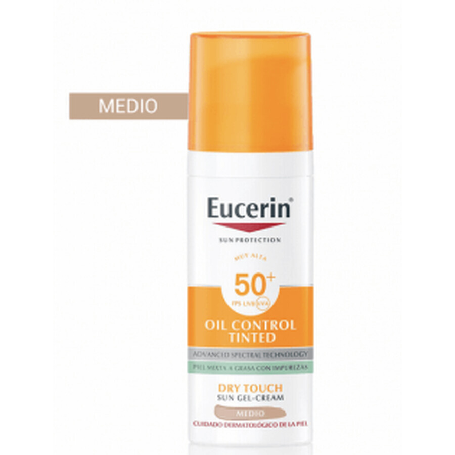 Acquista Eucerin Protezione solare Spf 50+ Controllo olio colorato 50ml Eucerin Protezione solare Spf 50+ Controllo olio colorato 50ml