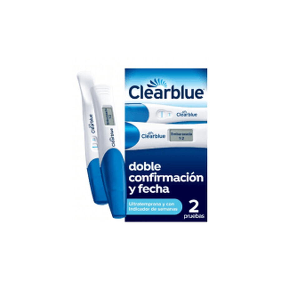 Clearblue Ultra Early+ Test de grossesse avec indicateur de semaine 2 unités