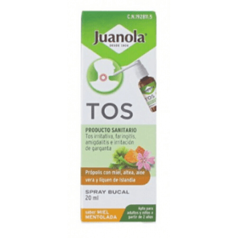 Angelini Juanola Spray buccal contre la toux Miel Mentholé, 20 ml