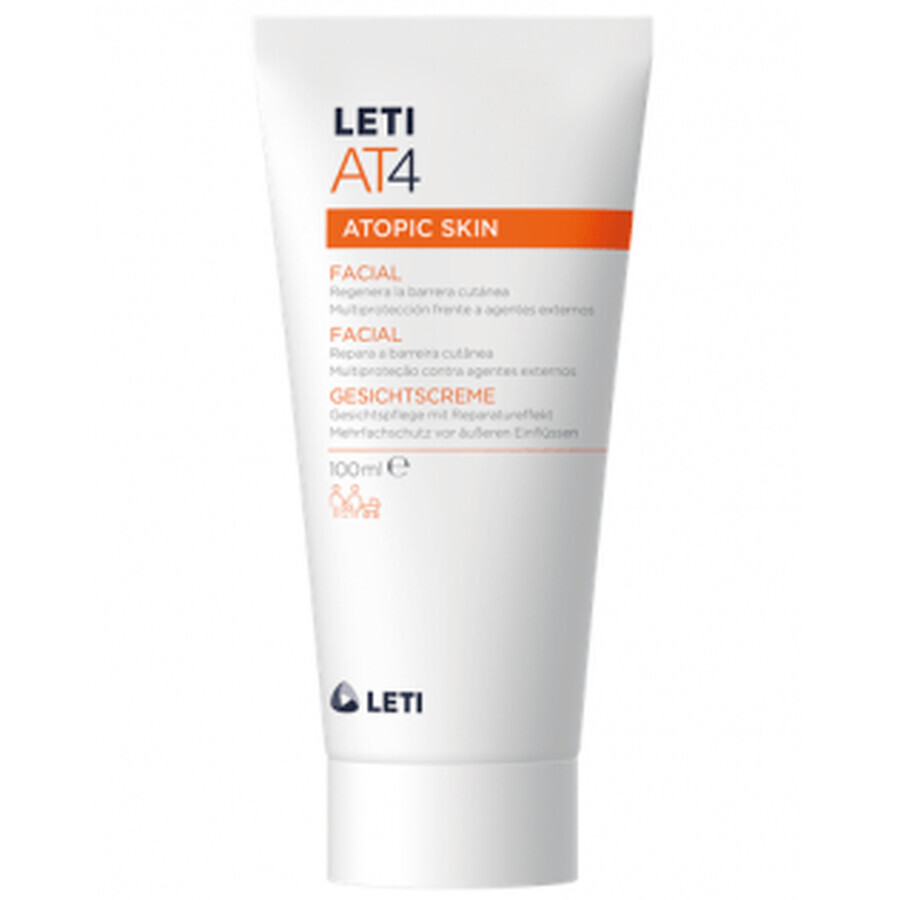 Cumpără Leti AT4 Facial Piele atopică și/sau uscată, 100ml Leti AT4 Facial Piele atopică și/sau uscată, 100ml