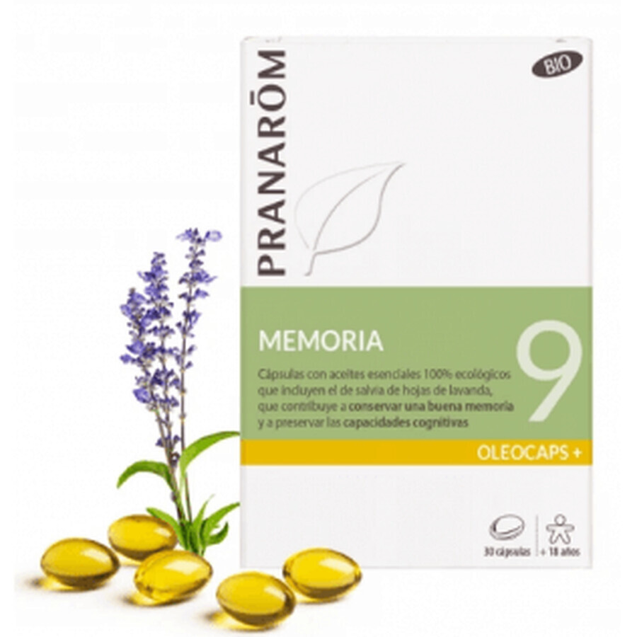 Pranarom Oleocaps 9 Mémoire, 30 gélules