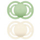 MAM Sucette Perfect Silicone +16M Vert/Neutre 2u
