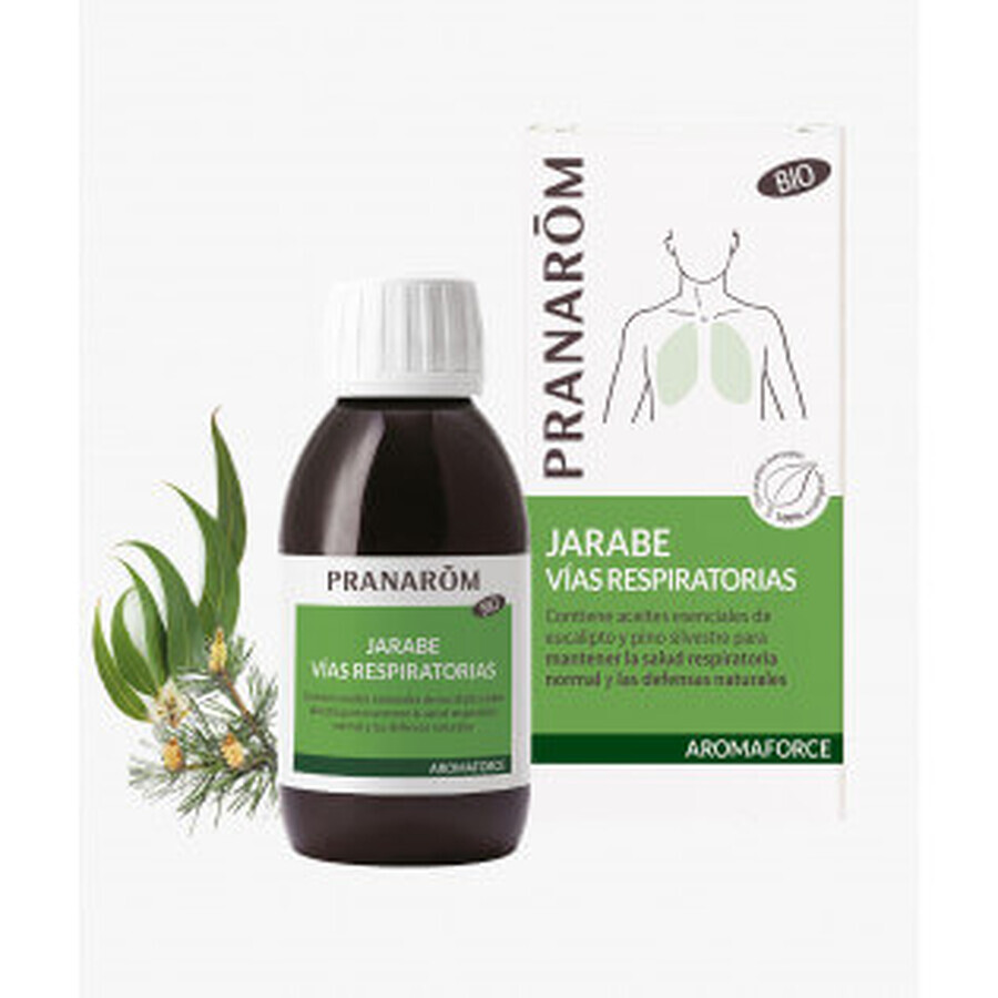 Pranarom Aromaforce Sirop biologique pour les voies respiratoires, 150ml