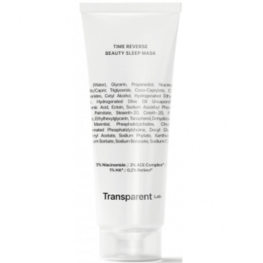Masque de sommeil transparent Lab Time Reverse Beauty Sleep 75ml