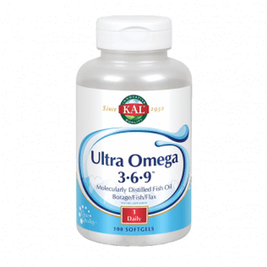 KAL Ultra omega 3-6-9,100 perle