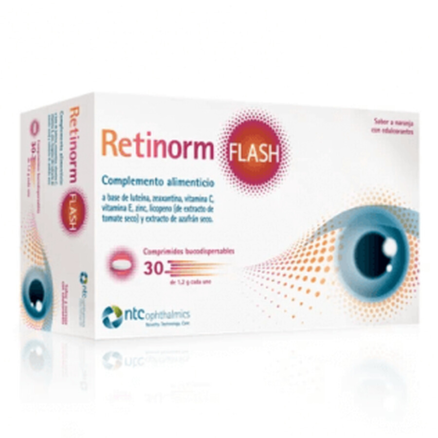 Retinorm Flash 30 Bucodispergeerbare sticks 1,2g Sinaasappelsmaak