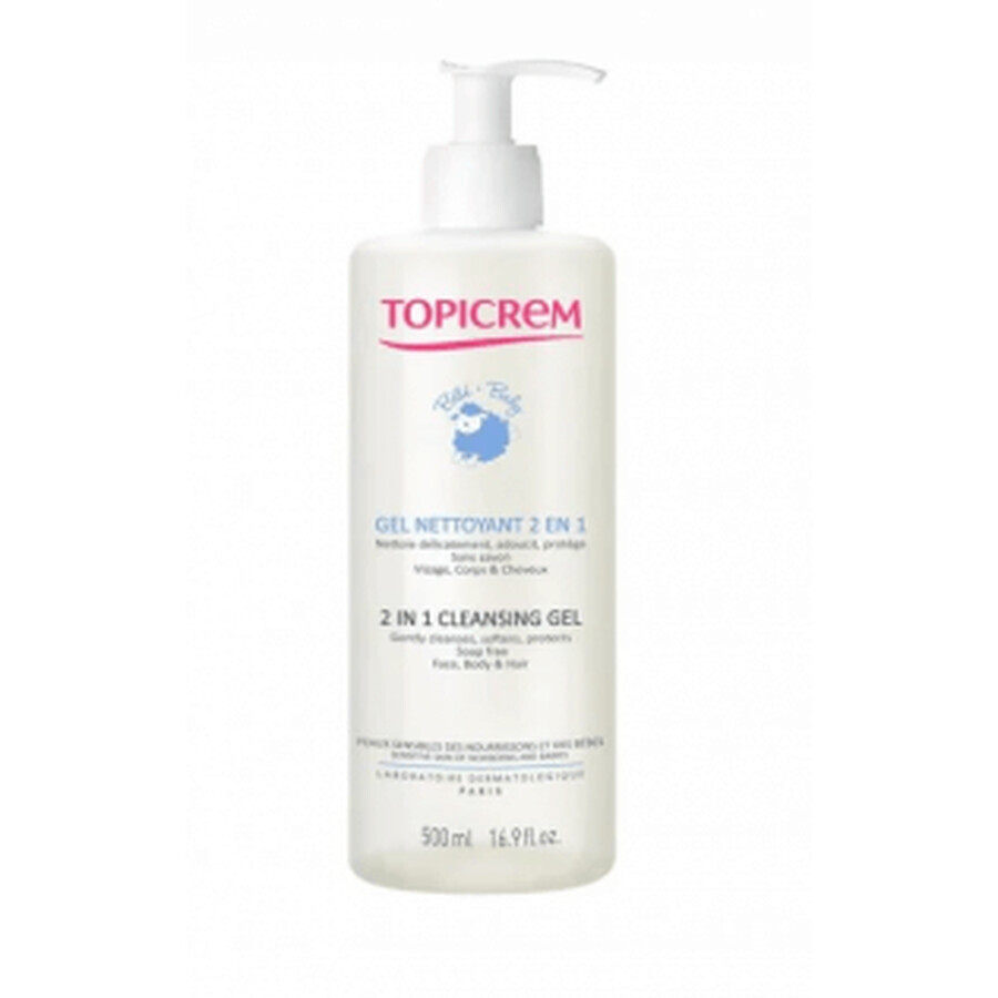 Topicrem Baby Reinigingsgel 2 in 1 500ml
