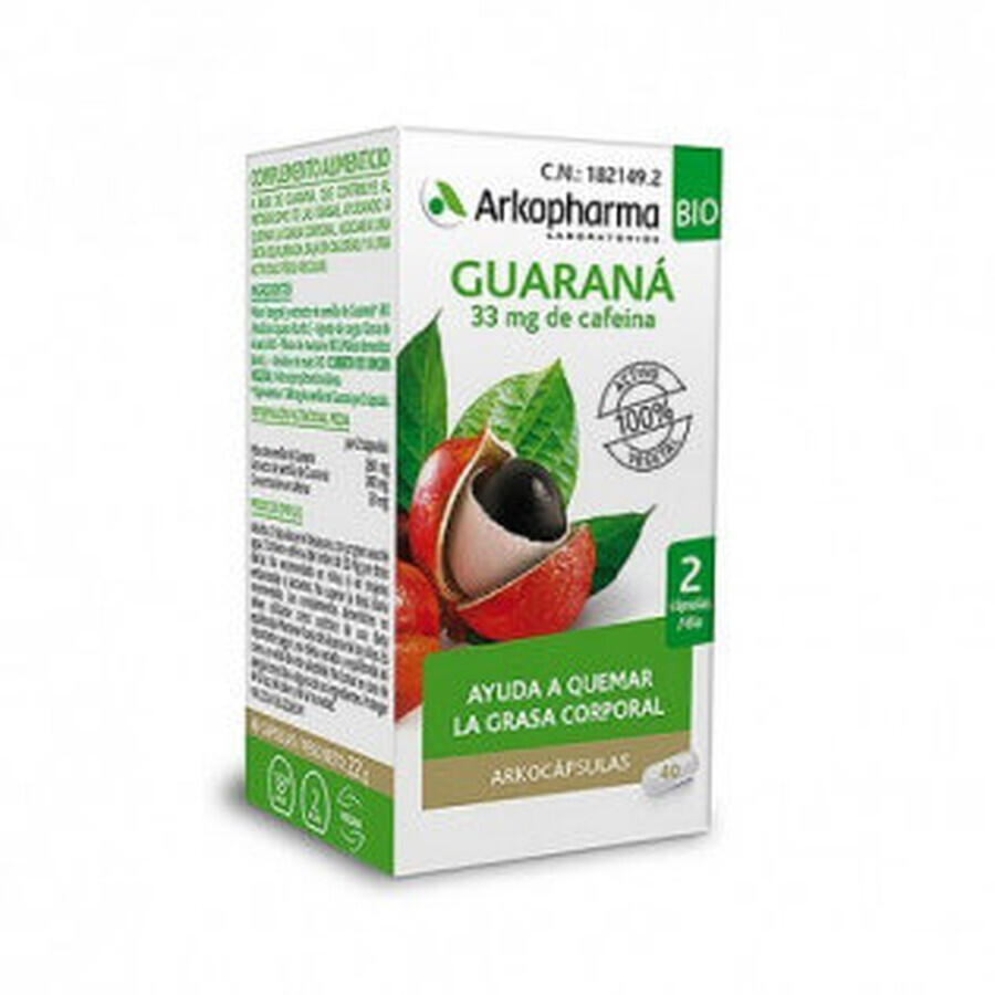 Arkocapsulas Guarana Bio 40 Caps