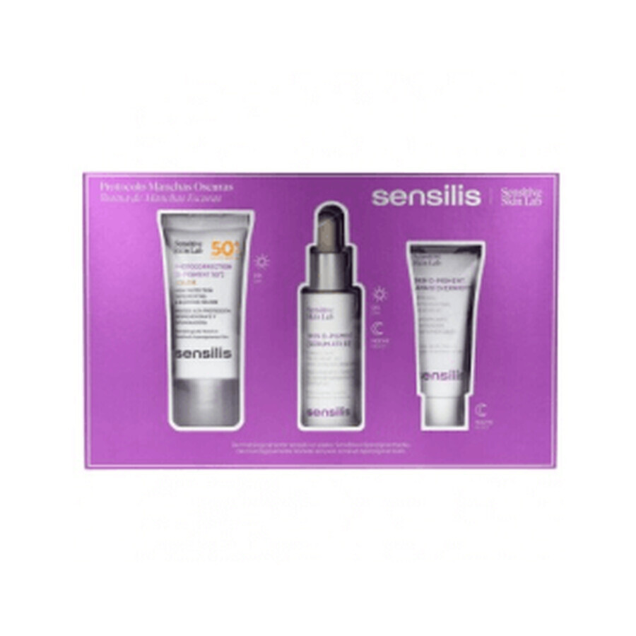 Sensilis PACK DPigment Serum ATX B3 30ml + GIFT AHA10 Overnight 15ml +Cream SPF50+ Color 15ml