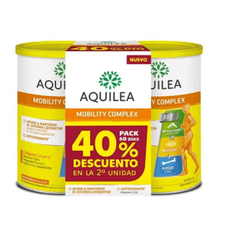 Aquilea DUPLO Movility Complex cu colagen + magneziu, 2x375g