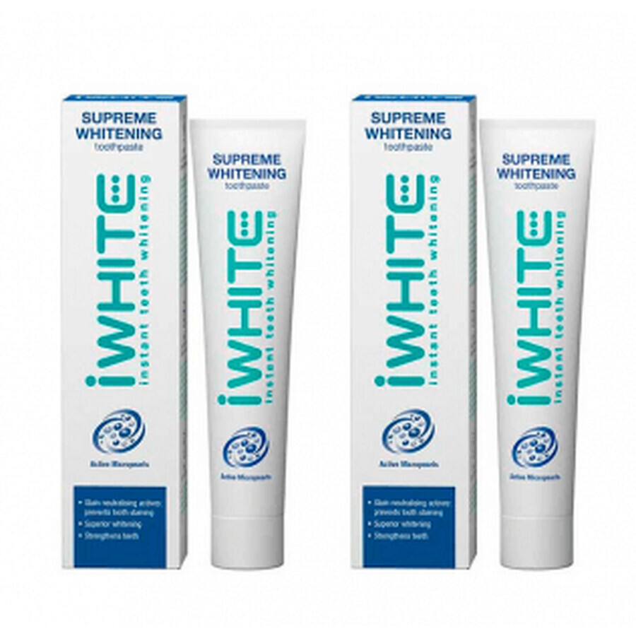 Shop Iwhite DUPLO Supreme Paste 2x75ml Iwhite DUPLO Supreme Paste 2x75ml