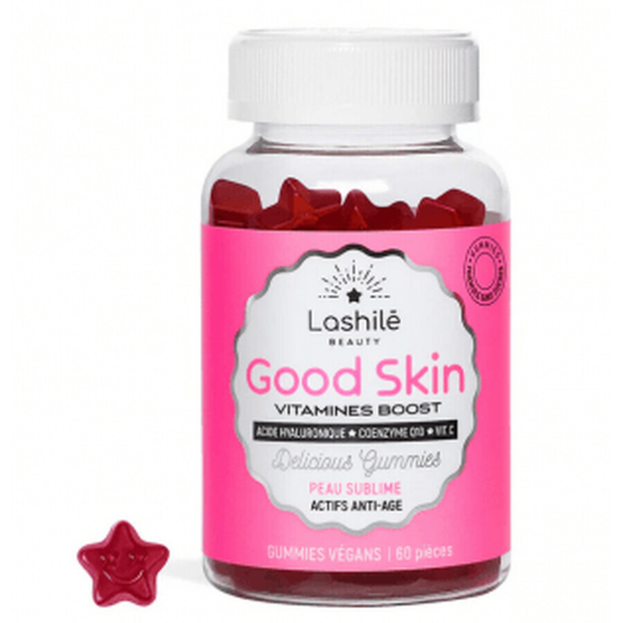Lashile Good Skin Sugarfree 60 Gummies Strawberry