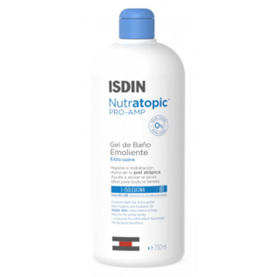Isdin Nutratopic Pro-Amp Atopische Huid Emolliërende Badgel, 750 ml