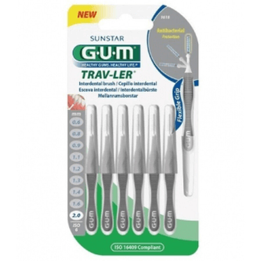 Winkel op Gom interdentale roller 2.0mm 1618, 6 u Gom interdentale roller 2.0mm 1618, 6 u