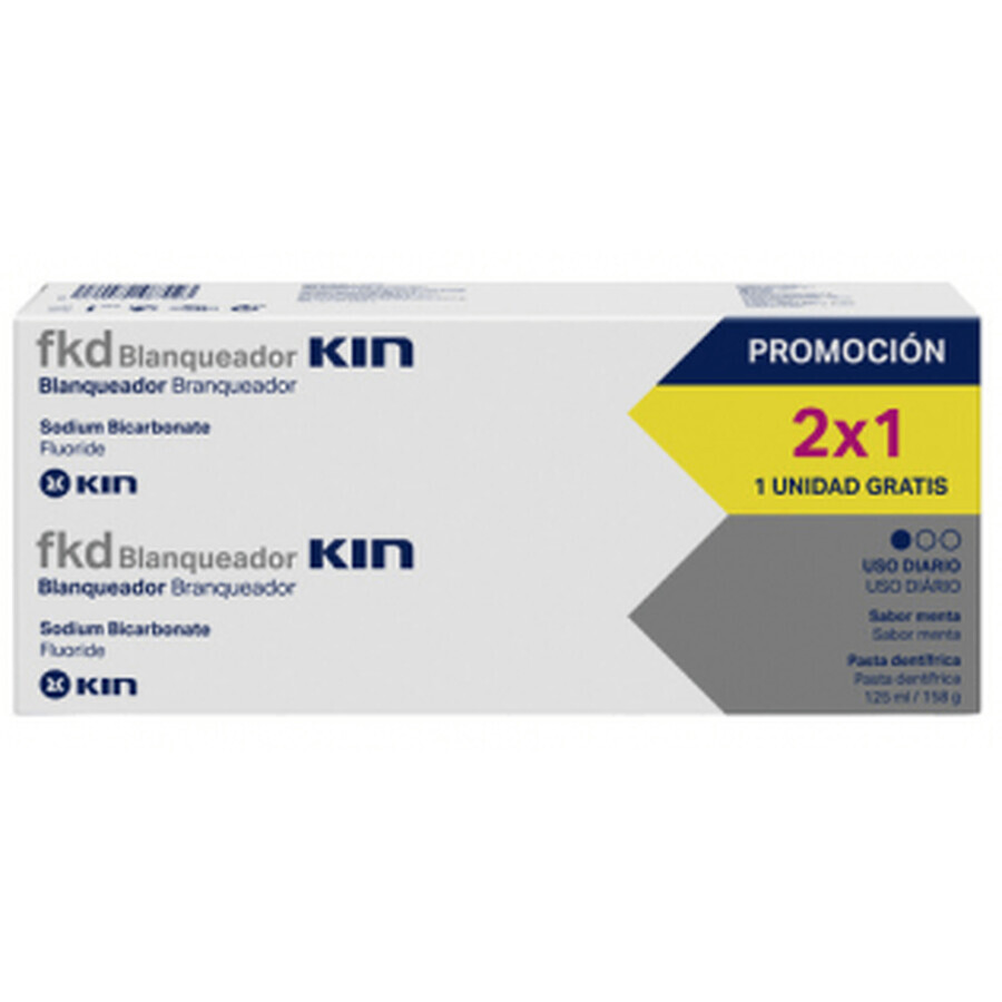 Kin DUPLO FKD Dentifricio sbiancante 2x125ml