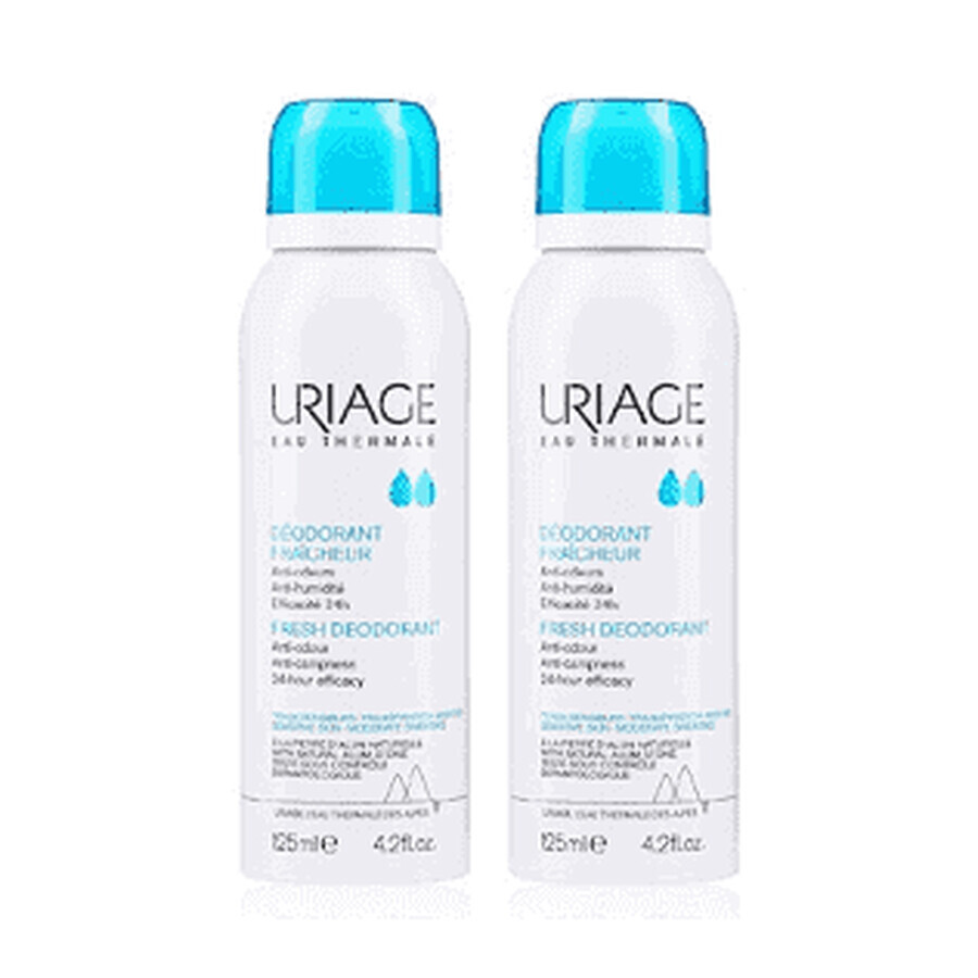Uriage DUPLO Fresh Deodorant Spray 2X125ml