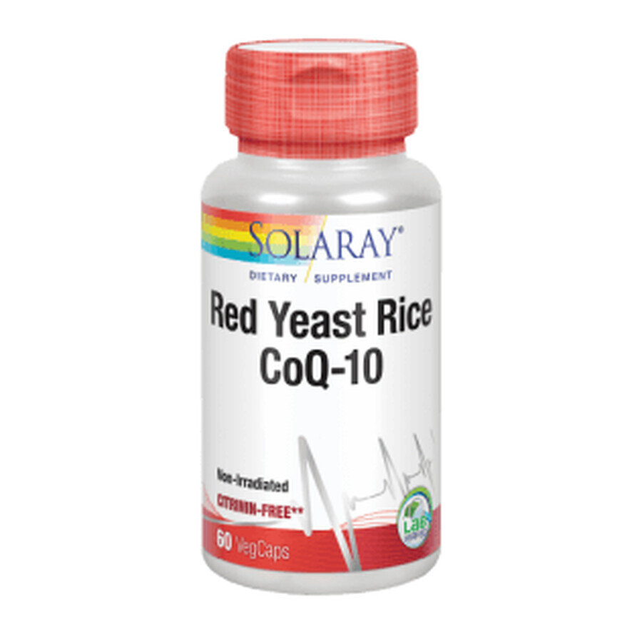 Shop Solaray Roter Hefereis Plus Q10-60 VegCaps Solaray Roter Hefereis Plus Q10-60 VegCaps